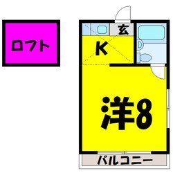 グレイスハイム越生B棟の物件間取画像